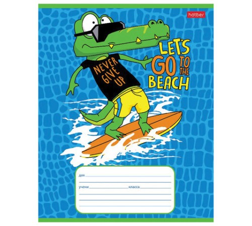 Тетрадь 12 л. HATBER клетка, обложка картон, 