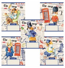 Тетрадь 18 л. HATBER клетка, обложка картон, 