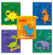 Тетрадь 12 л. HATBER клетка, обложка картон, тиснение, 