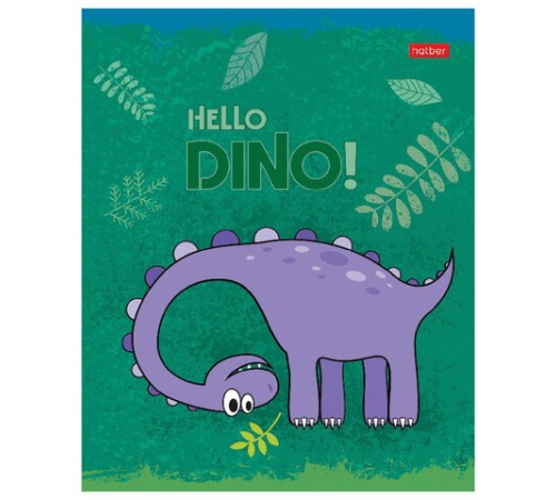 Тетрадь 12 л. HATBER клетка, обложка картон, тиснение, 