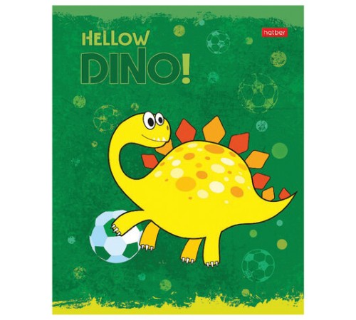 Тетрадь 12 л. HATBER клетка, обложка картон, тиснение, 