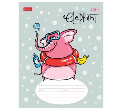 Тетрадь 12 л. HATBER линия, обложка картон, 