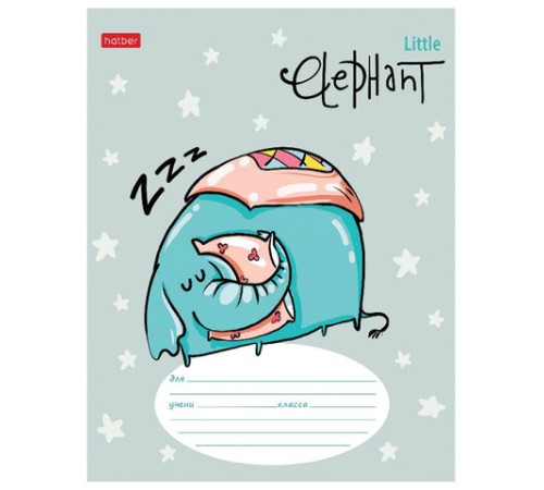 Тетрадь 12 л. HATBER линия, обложка картон, 