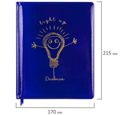 Дневник 1-11 класс 48 л., кожзам (твердая с поролоном), фольга, BRAUBERG HOLIDAY, 