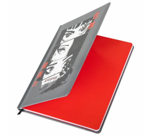 Дневник 1-11 класс 48 л., кожзам (твердая), печать, резинка, конверт, BRAUBERG, 