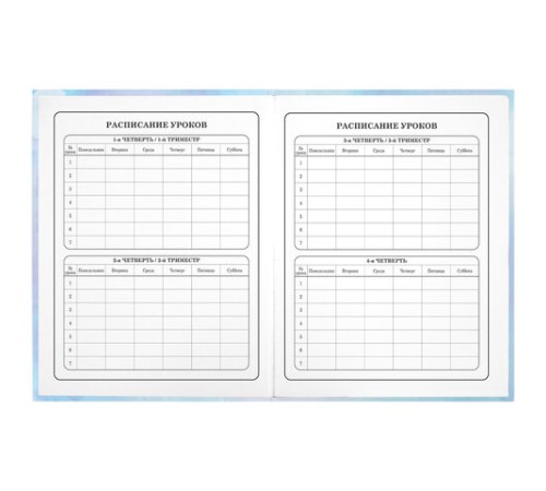 Дневник 1-4 класс 48 л., твердый, ЮНЛАНДИЯ, блестки, с подсказом, 