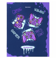 Дневник 5-11 класс 48 л., твердый, BRAUBERG, глянцевая ламинация, с подсказом, 