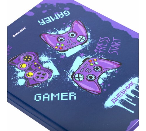 Дневник 5-11 класс 48 л., твердый, BRAUBERG, глянцевая ламинация, с подсказом, 