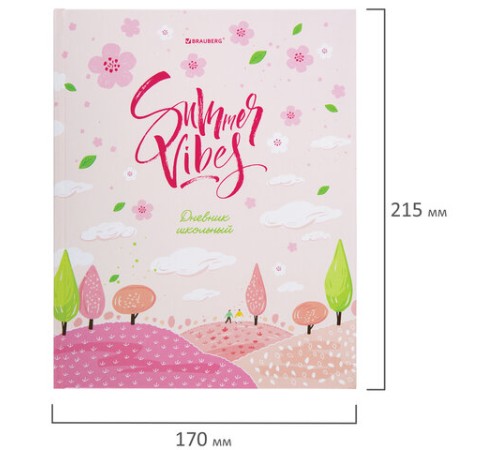 Дневник 5-11 класс 48 л., твердый, BRAUBERG, глянцевая ламинация, с подсказом, 