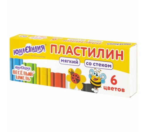 Пластилин мягкий ЮНЛАНДИЯ 