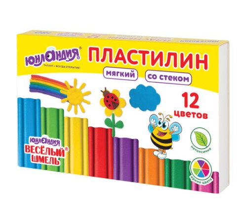 Пластилин мягкий ЮНЛАНДИЯ 