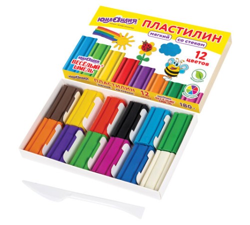 Пластилин мягкий ЮНЛАНДИЯ 