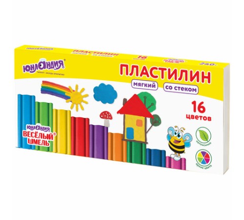 Пластилин мягкий ЮНЛАНДИЯ 