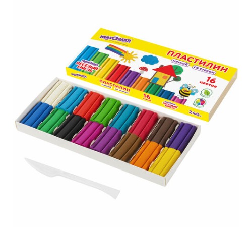 Пластилин мягкий ЮНЛАНДИЯ 