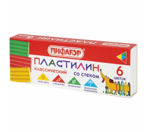 Пластилин классический ПИФАГОР 