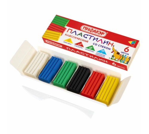 Пластилин классический ПИФАГОР 