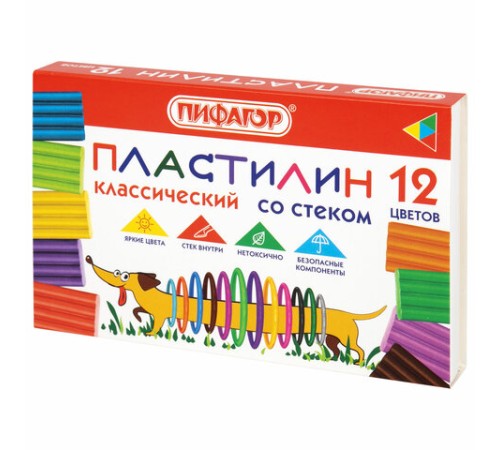 Пластилин классический ПИФАГОР 