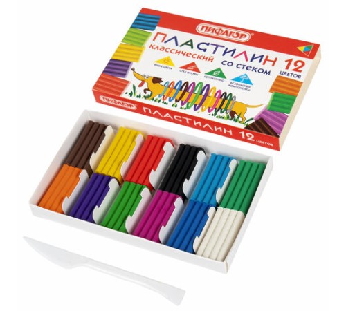 Пластилин классический ПИФАГОР 