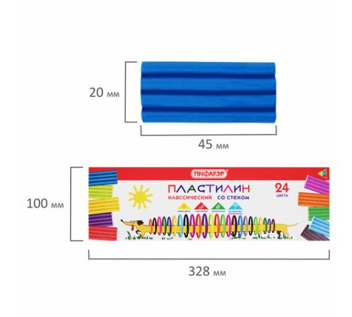 Пластилин классический ПИФАГОР 