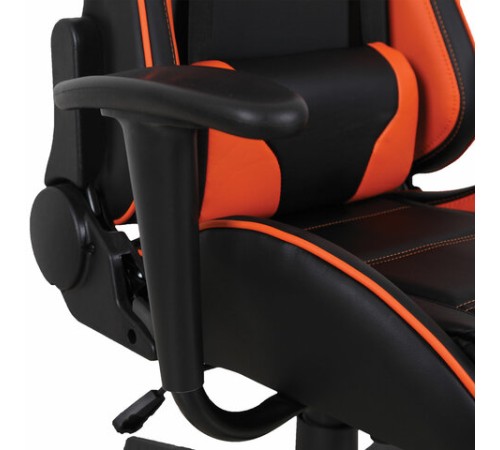 Кресло компьютерное BRABIX "GT Racer GM-100", две подушки, экокожа, черное/оранжевое, 531925 Кресло компьютерное BRABIX "GT Racer GM-100", две подушки, экокожа, черное/оранжевое, 531925