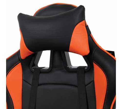 Кресло компьютерное BRABIX "GT Racer GM-100", две подушки, экокожа, черное/оранжевое, 531925 Кресло компьютерное BRABIX "GT Racer GM-100", две подушки, экокожа, черное/оранжевое, 531925