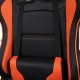 Кресло компьютерное BRABIX "GT Racer GM-100", две подушки, экокожа, черное/оранжевое, 531925