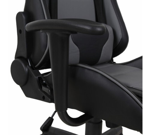 Кресло компьютерное BRABIX "GT Racer GM-100", две подушки, экокожа, черное/серое, 531926 Кресло компьютерное BRABIX "GT Racer GM-100", две подушки, экокожа, черное/серое, 531926