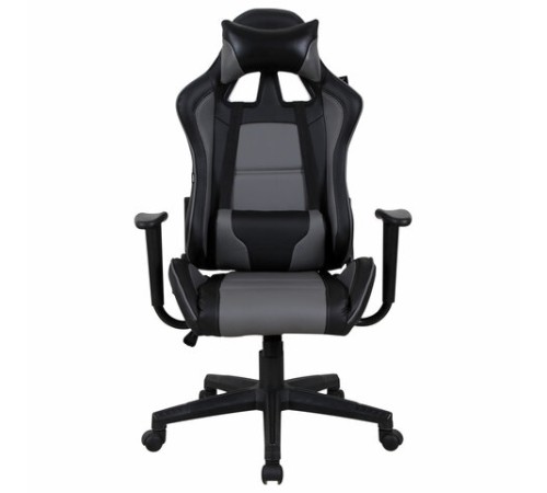 Кресло компьютерное BRABIX "GT Racer GM-100", две подушки, экокожа, черное/серое, 531926 Кресло компьютерное BRABIX "GT Racer GM-100", две подушки, экокожа, черное/серое, 531926