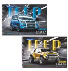 Альбом для рисования, А4, 40 листов, гребень, обложка картон, BRAUBERG, 195х285 мм, 