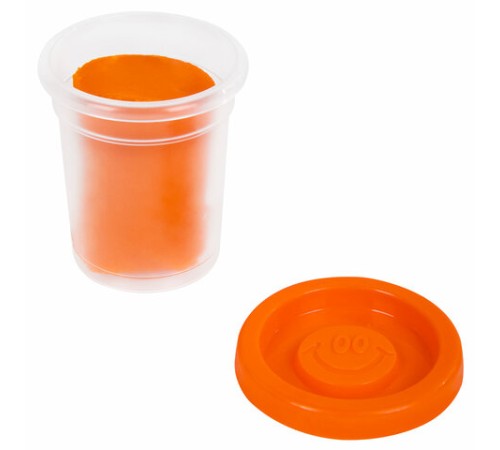 Пластилин-тесто для лепки BRAUBERG KIDS, 6 цветов, 300 г, 10 формочек, шприц, стек, крышки-штампики, 106719