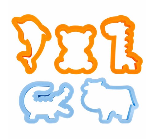 Пластилин-тесто для лепки BRAUBERG KIDS, 6 цветов, 300 г, 10 формочек, шприц, стек, крышки-штампики, 106719