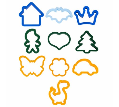 Пластилин-тесто для лепки BRAUBERG KIDS, 34 шт., 1700 г, 2 стека, 10 формочек, 4 штампика, 1 скалка, 10 пакетиков для хранения, 106723