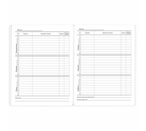 Дневник 1-11 класс 40 л., на скобе, ПИФАГОР, обложка картон, 