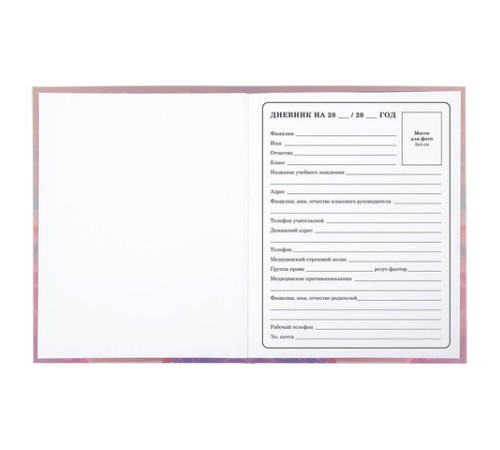 Дневник 1-4 класс 48 л., гибкая обложка, ЮНЛАНДИЯ, выборочный лак, с подсказом, 