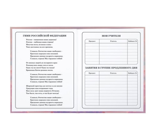 Дневник 1-4 класс 48 л., гибкая обложка, ЮНЛАНДИЯ, выборочный лак, с подсказом, 