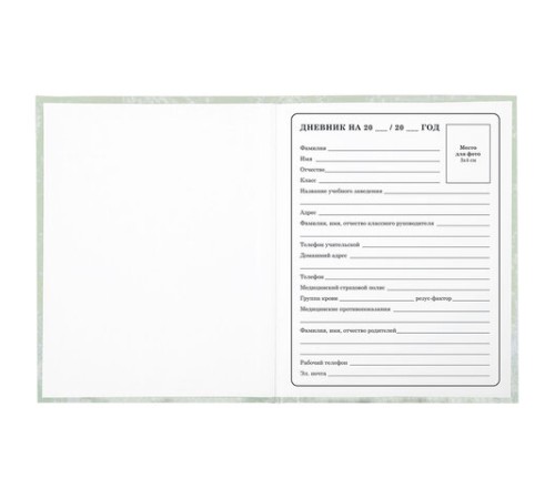 Дневник 1-4 класс 48 л., твердый, ЮНЛАНДИЯ, глянцевая ламинация, с подсказом, 