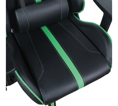 Кресло компьютерное BRABIX "GT Carbon GM-120", две подушки, экокожа, черное/зеленое, 531929 Кресло компьютерное BRABIX "GT Carbon GM-120", две подушки, экокожа, черное/зеленое, 531929