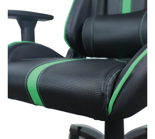 Кресло компьютерное BRABIX "GT Carbon GM-120", две подушки, экокожа, черное/зеленое, 531929 Кресло компьютерное BRABIX "GT Carbon GM-120", две подушки, экокожа, черное/зеленое, 531929