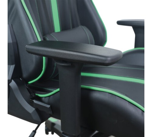 Кресло компьютерное BRABIX "GT Carbon GM-120", две подушки, экокожа, черное/зеленое, 531929 Кресло компьютерное BRABIX "GT Carbon GM-120", две подушки, экокожа, черное/зеленое, 531929