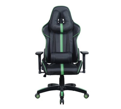 Кресло компьютерное BRABIX "GT Carbon GM-120", две подушки, экокожа, черное/зеленое, 531929 Кресло компьютерное BRABIX "GT Carbon GM-120", две подушки, экокожа, черное/зеленое, 531929