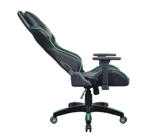 Кресло компьютерное BRABIX "GT Carbon GM-120", две подушки, экокожа, черное/зеленое, 531929 Кресло компьютерное BRABIX "GT Carbon GM-120", две подушки, экокожа, черное/зеленое, 531929