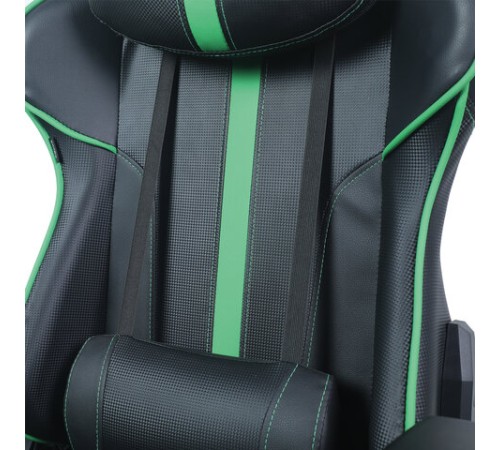 Кресло компьютерное BRABIX "GT Carbon GM-120", две подушки, экокожа, черное/зеленое, 531929 Кресло компьютерное BRABIX "GT Carbon GM-120", две подушки, экокожа, черное/зеленое, 531929