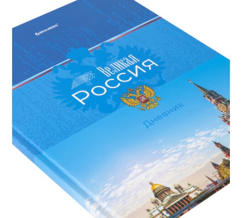 Дневник 1-4 класс 48 л., твердый, BRAUBERG, глянцевая ламинация, с подсказом, 