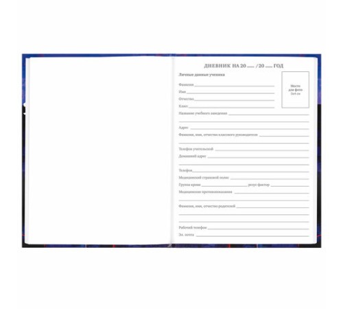 Дневник 5-11 класс 48 л., твердый, BRAUBERG, глянцевая ламинация, с подсказом, 