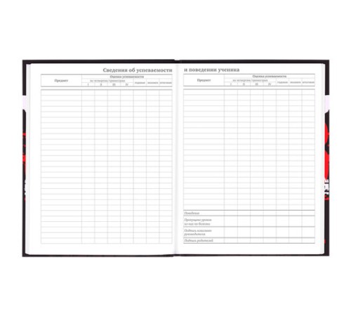 Дневник 5-11 класс 48 л., твердый, BRAUBERG, выборочный лак, с подсказом, 