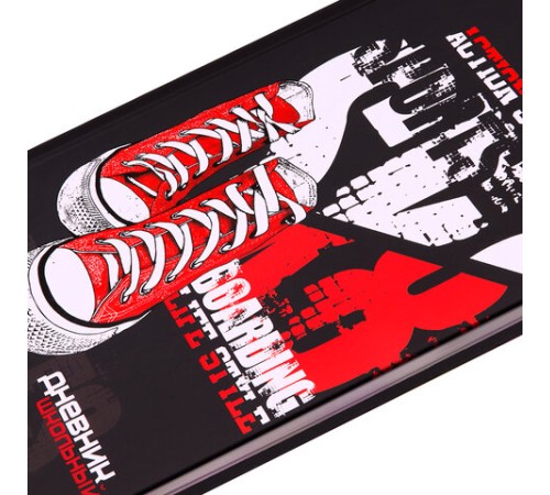 Дневник 5-11 класс 48 л., твердый, BRAUBERG, выборочный лак, с подсказом, 