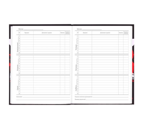 Дневник 5-11 класс 48 л., твердый, BRAUBERG, выборочный лак, с подсказом, 