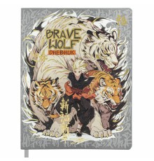 Дневник 1-11 класс 48 л., кожзам (гибкая), печать, фольга, BRAUBERG, 