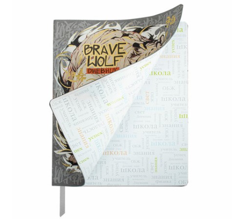 Дневник 1-11 класс 48 л., кожзам (гибкая), печать, фольга, BRAUBERG, 
