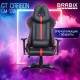 Кресло компьютерное BRABIX "GT Carbon GM-120", две подушки, экокожа, черное/красное, 531931
